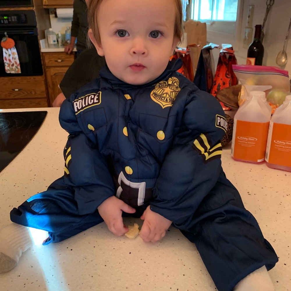 Police in training uniform